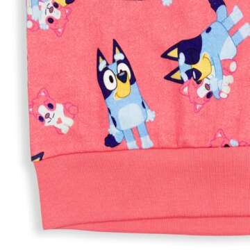 Cute Bluey Toddler Girls Sweatshirt in Pink Size 3T