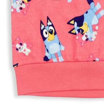 Cute Bluey Toddler Girls Sweatshirt in Pink Size 3T