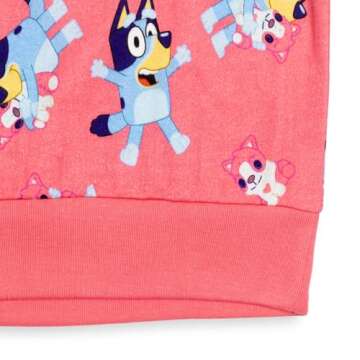 Cute Bluey Toddler Girls Sweatshirt in Pink Size 3T