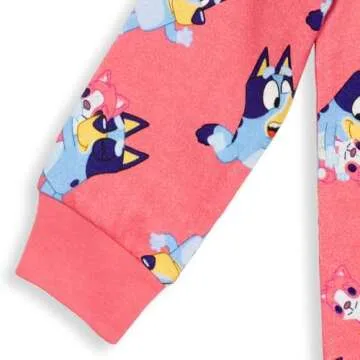 Cute Bluey Toddler Girls Sweatshirt in Pink Size 3T