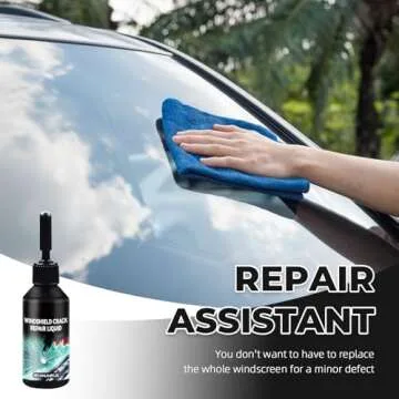 DEZEU Windshield Crack Repair Kit - 2025 Upgraded Glass Repair Solution for All Cracks