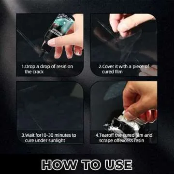 DEZEU Windshield Crack Repair Kit - Quick 5 Min Solution