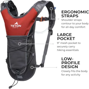 TETON Sports TrailRunner Hydration Pack for Biking & Hiking