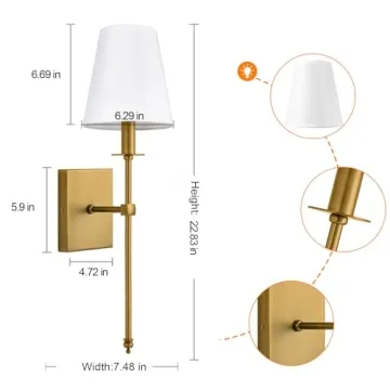 Transform Your Space with PASSICA Wall Sconces Set of 2