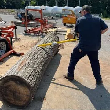 LogRite 78” Mega Cant Hook | Logging Tool | Grips 15”- 45” Diameter Logs | Durable Log Tool Made of Aluminum | Made in The US