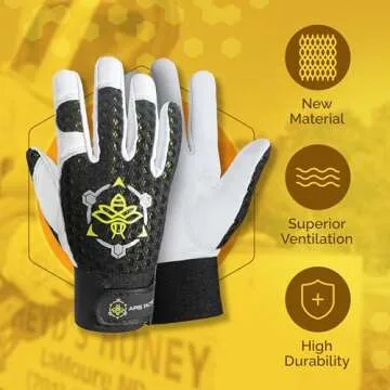 Apis Tactical Goatskin Beekeeping Gloves for Ultimate Protection