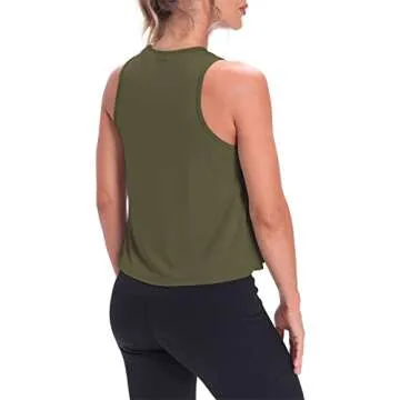 Mippo Women's Cropped Workout Top - Chic & Comfy Fit