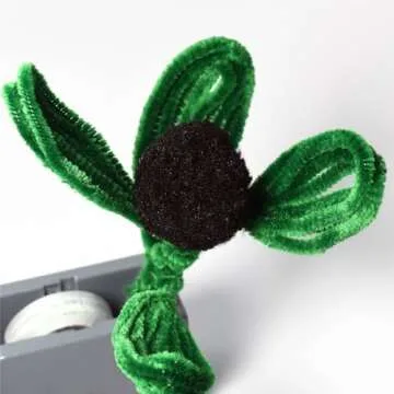 Dark Green Pipe Cleaners 100 Pieces for Creative Crafts