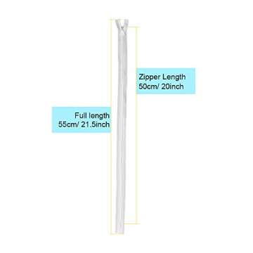 40Pcs 20 Inch Nylon Invisible Zippers Sewing for Tailor Sewing Crafts, Dresses, Skirts, Pillows DIY ...