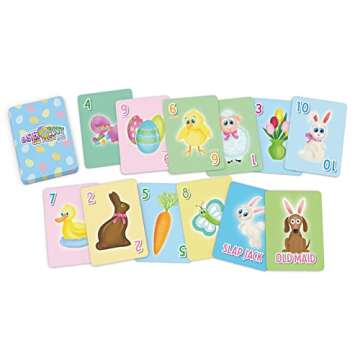 Arizona GameCo Easter Bunny Go Fish Card Game | Kids Ages 4-9 | Play 3 Fun Games Including Go Fish, ...