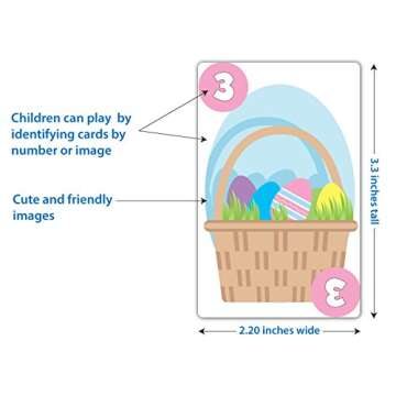 Arizona GameCo Easter Bunny Go Fish Card Game | Kids Ages 4-9 | Play 3 Fun Games Including Go Fish, Slap Jack & Old Maid Using 1 Deck | an Ideal Easter Gift or Use as Basket Stuffers for Girls & Boys