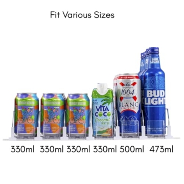 RULA Drink Organizer with Adjustable Can Dispenser