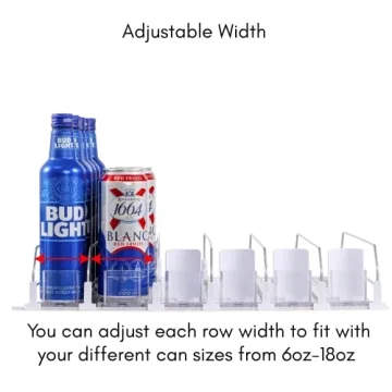 RULA Drink Organizer with Adjustable Can Dispenser