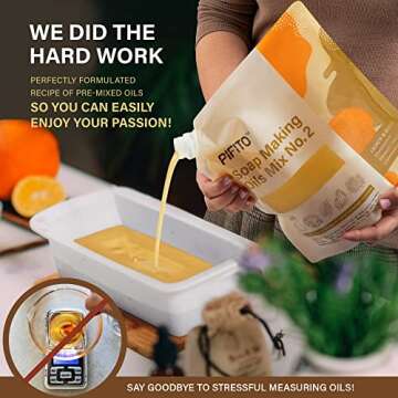 Pifito Soap Making Oils Mix No. 2 - 60 Oz Quick Blend