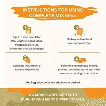 Pifito Soap Making Oils Mix No. 2 - 60 Oz Quick Blend