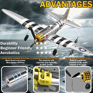 LEAMBE RC Plane - Ready to Fly for Beginners and Adults