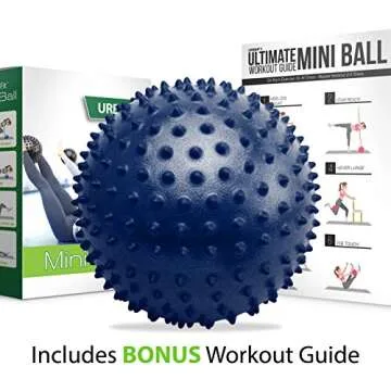 URBNFit Pilates Ball 9 Inch - Small Exercise Balls for Yoga, Barre, Physical Therapy, Stretching, Po...