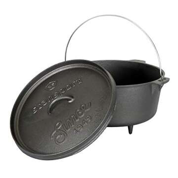 Stansport Cast Iron 8 Quart Dutch Oven