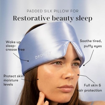 DROWSY Silk Sleep Mask - Luxury Comfort for Total Dark Sleep
