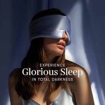 DROWSY Silk Sleep Mask - Luxury Comfort for Total Dark Sleep