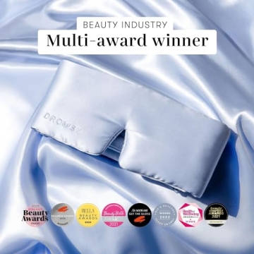 DROWSY Silk Sleep Mask - Luxury Comfort for Total Dark Sleep