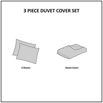 INK+IVY Rhea Cotton Duvet Set Mid Century Modern Style