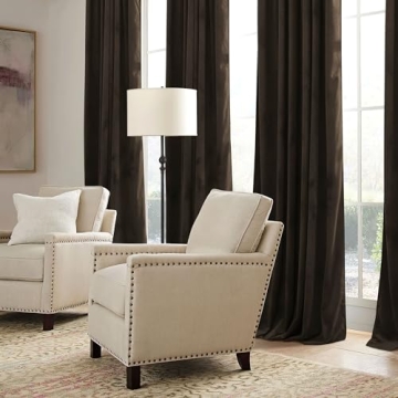 RYB HOME Blackout Curtains: Soft Velvet Elegance, 84 inch