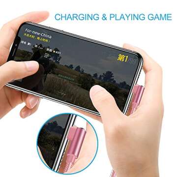 Quickeep 10ft 90 Degree Lightning Cable - Fast Charging