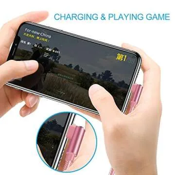 Quickeep 10ft 90 Degree Lightning Cable - Fast Charging