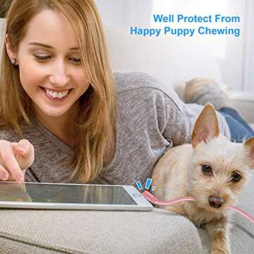 Quickeep 10ft 90 Degree Lightning Cable - Fast Charging