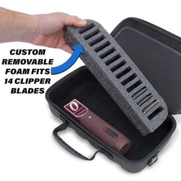 Premium Barber Clipper & Blade Holder Case for Professionals