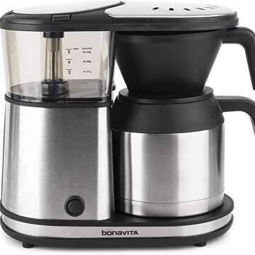 Bonavita 5 Cup Coffee Maker: One-Touch Brewing & Thermal Carafe