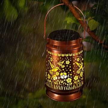 Solar Lanterns Outdoor Waterproof Gifts for Moms & Grandmas