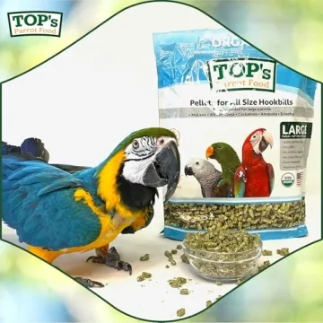 TOP's Organic Parrot Food Pellets for Healthy Hookbills - 4 lb