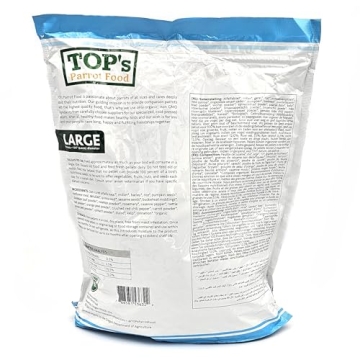 TOP's Organic Parrot Food Pellets for Healthy Hookbills - 4 lb