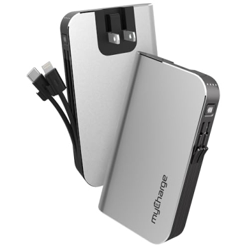 Premium myCharge Portable Charger with Built-in Cables