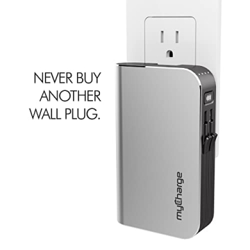 Premium myCharge Portable Charger with Built-in Cables