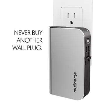 Premium myCharge Portable Charger with Built-in Cables
