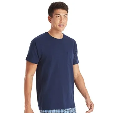 Hanes Men's 6-Pack Moisture-Wicking Pocket Tees