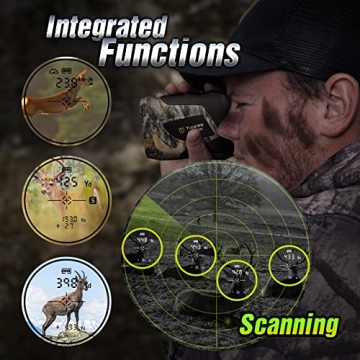 TideWe Rechargeable Rangefinder for Hunting & Golfing