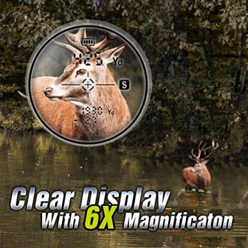 TideWe Rechargeable Rangefinder for Hunting & Golfing