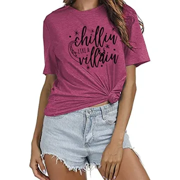 Chillin Like a Villain Women's Maleficent Tee Shirt