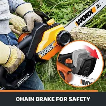 Worx WG304.1 15 Amp 18" Electric Chainsaw for Effortless Cutting