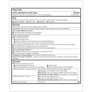 Astepro Nasal Spray 24-Hour Allergy Relief Steroid-Free