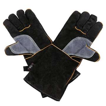 KIM YUAN Extreme Heat Resistant Gloves with Kevlar Stitching for Fire Safety