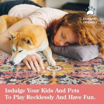 Lahome 2x4 Bohemian Floral Runner Rug for Indoor Use