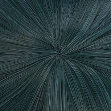 ANOGOL Hair Cap+Anime Cosplay Wig Dark Green Long Straight Synthetic Hair With Bow Wigs, Long Green Wig For Anime Cosplay Women, Colored Wigs Pelucas De Colores For Halloween Costume Party