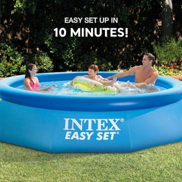 Intex 10-Foot Easy Set Inflatable Pool for Families and Kids