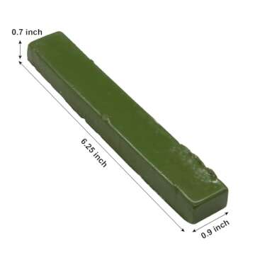 Green DOP Wax for Lapidary Cabochon Forming Cutting and Polishing Dopping Wax Sticks Stone Dopping W...