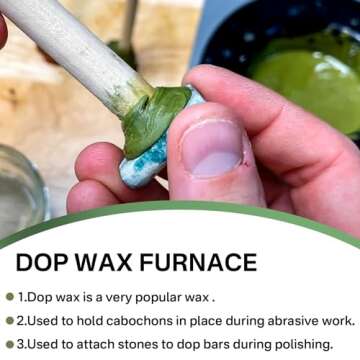 Green DOP Wax for Cabochon Forming and Polishing